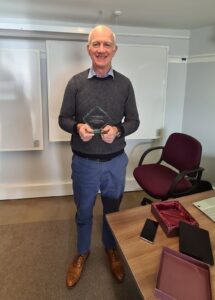 Mike McIntyre from Xenogenix with his GrowthCLUB Growth Award